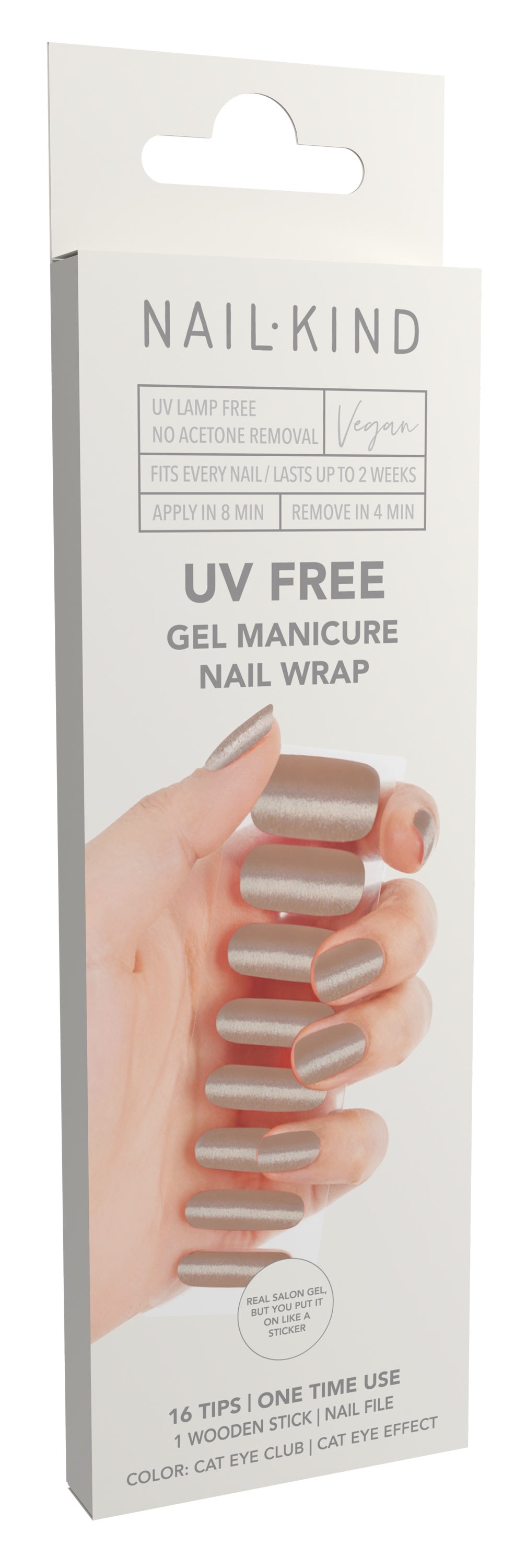 NailKind The Gel Wraps Cat Eye Club box