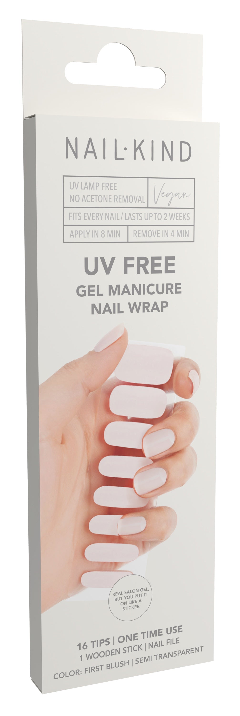 NailKind The Gel Wraps First Blush box