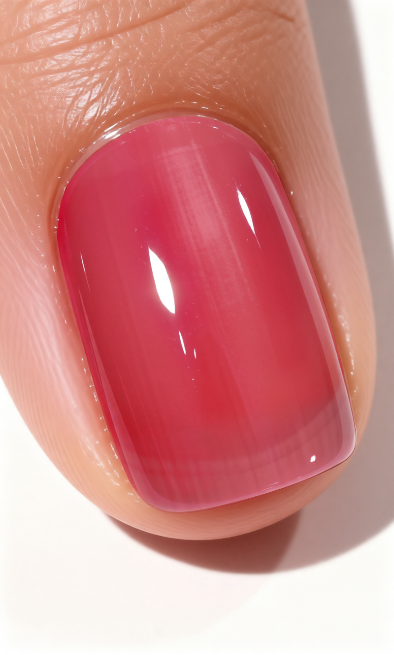 Jelly Berry nail polish on nail